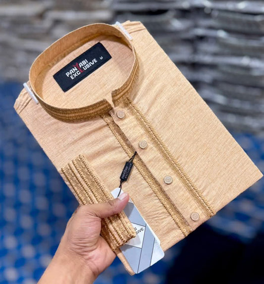 প্রিমিয়াম খাদি কটন পাঞ্জাবি – ন্যাচারাল ও কমফোর্ট ক্লাসিক